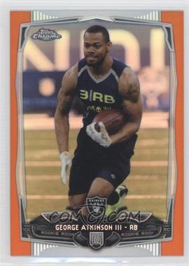 2014 Topps Chrome - [Base] - Retail Orange Refractor #148 - George Atkinson III