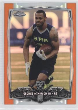 2014 Topps Chrome - [Base] - Retail Orange Refractor #148 - George Atkinson III