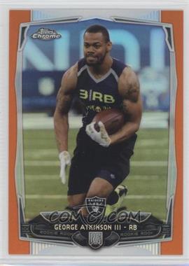 2014 Topps Chrome - [Base] - Retail Orange Refractor #148 - George Atkinson III