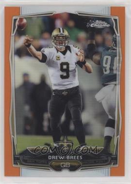 2014 Topps Chrome - [Base] - Retail Orange Refractor #17 - Drew Brees