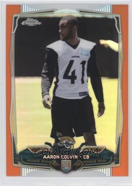 2014 Topps Chrome - [Base] - Retail Orange Refractor #201 - Aaron Colvin