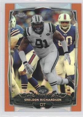 2014 Topps Chrome - [Base] - Retail Orange Refractor #53 - Sheldon Richardson