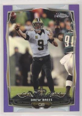 2014 Topps Chrome - [Base] - Retail Purple Refractor #17 - Drew Brees