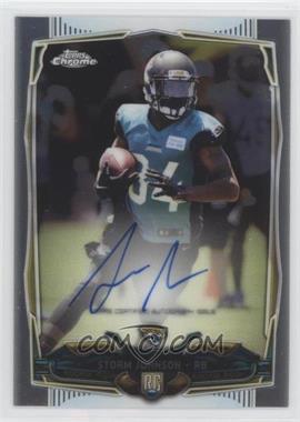 2014 Topps Chrome - [Base] - Rookie Autographs #134 - Storm Johnson