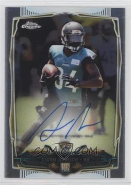 2014 Topps Chrome - [Base] - Rookie Autographs #134 - Storm Johnson