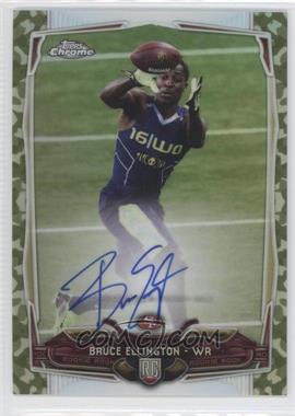 2014 Topps Chrome - [Base] - STS Camo Refractor Rookie Autographs #116 - Bruce Ellington /99