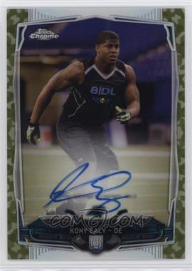 2014 Topps Chrome - [Base] - STS Camo Refractor Rookie Autographs #140 - Kony Ealy /99