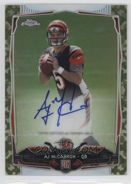 2014 Topps Chrome - [Base] - STS Camo Refractor Rookie Autographs #144 - AJ McCarron /99