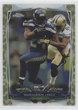 2014 Topps Chrome - [Base] - STS Camo Refractor #61 - Marshawn Lynch /499