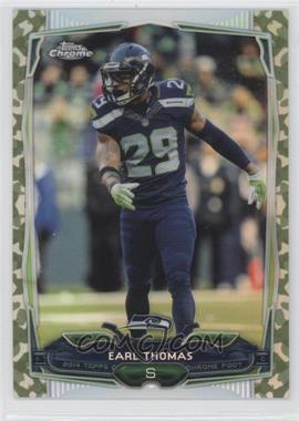 2014 Topps Chrome - [Base] - STS Camo Refractor #95 - Earl Thomas /499