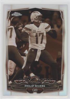 2014 Topps Chrome - [Base] - Sepia Refractor #91 - Philip Rivers /99