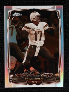 2014 Topps Chrome - [Base] - Sepia Refractor #91 - Philip Rivers /99