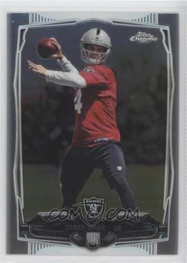 2014 Topps Chrome - [Base] #115.1 - Derek Carr (With Ball)