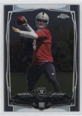 2014 Topps Chrome - [Base] #115.1 - Derek Carr (With Ball)