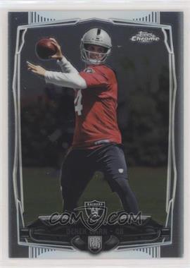 2014 Topps Chrome - [Base] #115.1 - Derek Carr (With Ball)