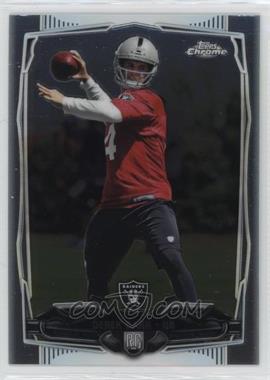 2014 Topps Chrome - [Base] #115.1 - Derek Carr (With Ball)