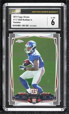 2014 Topps Chrome - [Base] #117.2 - Odell Beckham Jr. (Facing Sideways) [CSG 6 Ex/NM]