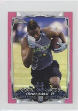 2014 Topps Chrome Mini - [Base] - BCA Pink Refractor #137 - Loucheiz Purifoy /25