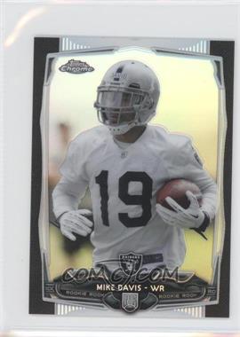 2014 Topps Chrome Mini - [Base] - Black Refractor #118 - Mike Davis /15