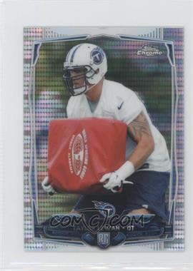 2014 Topps Chrome Mini - [Base] - Pulsar Refractor #180 - Taylor Lewan /102