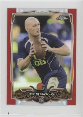 2014 Topps Chrome Mini - [Base] - Red Refractor #146 - Connor Shaw /5