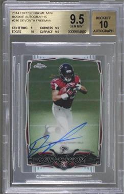 2014 Topps Chrome Mini - [Base] - Rookie Autographs #216 - Devonta Freeman [BGS 9.5 GEM MINT]