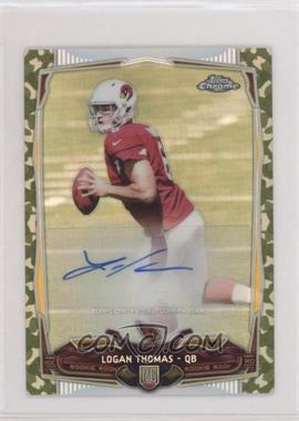 2014 Topps Chrome Mini - [Base] - Rookie Camo Refractor Autographs #151 - Logan Thomas /99