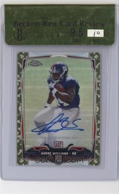 2014 Topps Chrome Mini - [Base] - Rookie Camo Refractor Autographs #154 - Andre Williams /99 [BRCR 9.5]