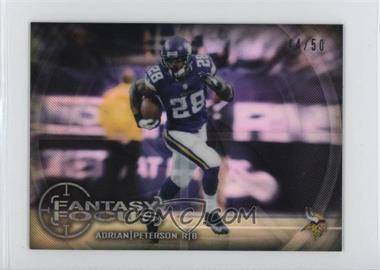 2014 Topps Chrome Mini - Fantasy Focus - Refractor #FF-AP - Adrian Peterson /50