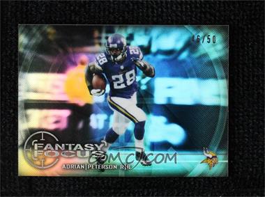 2014 Topps Chrome Mini - Fantasy Focus - Refractor #FF-AP - Adrian Peterson /50