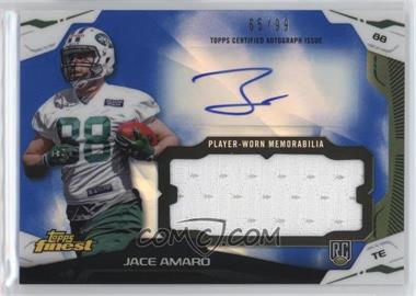 2014 Topps Finest - Autograph Jumbo Relics - Blue Refractor #AJR-JAM - Jace Amaro /99