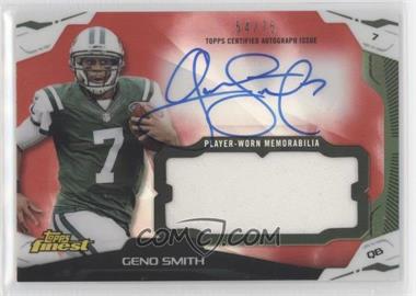 2014 Topps Finest - Autograph Jumbo Relics - Red Refractor #AJR-GS - Geno Smith /75