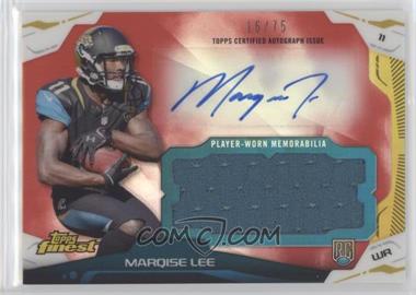 2014 Topps Finest - Autograph Jumbo Relics - Red Refractor #AJR-ML - Marqise Lee /75