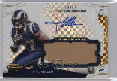 2014 Topps Finest - Autograph Jumbo Relics - X-Fractor #AJR-TM - Tre Mason /15