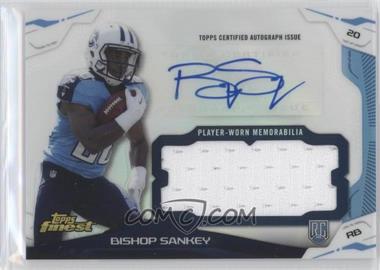 2014 Topps Finest - Autograph Jumbo Relics #AJR-BSA - Bishop Sankey