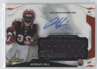 2014 Topps Finest - Autograph Jumbo Relics #AJR-JH - Jeremy Hill