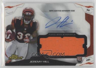 2014 Topps Finest - Autograph Jumbo Relics #AJR-JH - Jeremy Hill