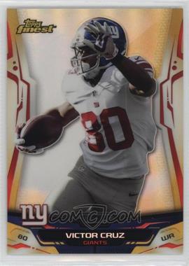 2014 Topps Finest - [Base] - Gold Refractor #28 - Victor Cruz /75