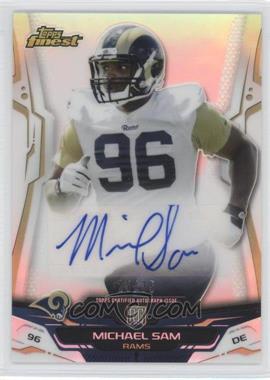 2014 Topps Finest - [Base] - Rookie Autograph Variation Refractor #133 - Michael Sam /35