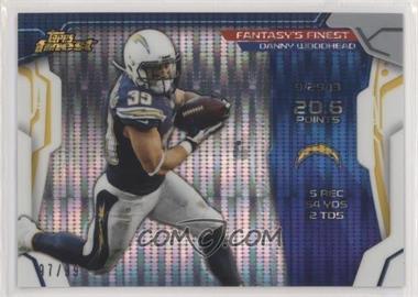 2014 Topps Finest - Fantasy's Finest - Pulsar Refractor #FF-DW - Danny Woodhead /99