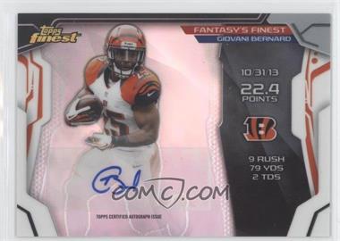 2014 Topps Finest - Fantasy's Finest - Refractor Autograph #FFA-GB - Giovani Bernard