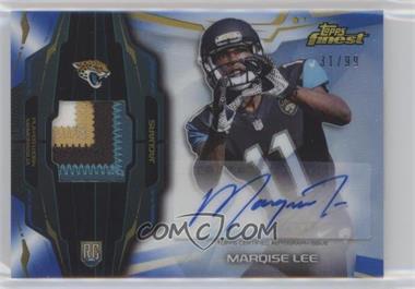 2014 Topps Finest - Rookie Autograph Patch - Blue Refractor #RAP-ML - Marqise Lee /99