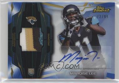 2014 Topps Finest - Rookie Autograph Patch - Blue Refractor #RAP-ML - Marqise Lee /99