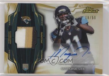 2014 Topps Finest - Rookie Autograph Patch - Gold Refractor #RAP-ML - Marqise Lee /50