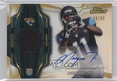 2014 Topps Finest - Rookie Autograph Patch - Gold Refractor #RAP-ML - Marqise Lee /50