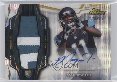 2014 Topps Finest - Rookie Autograph Patch - Pulsar Refractor Jumbo Patch #RAP-ML - Marqise Lee /25