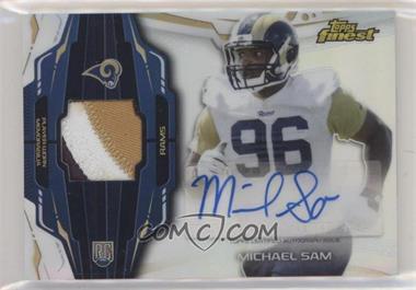 2014 Topps Finest - Rookie Autograph Patch #RAP-MS - Michael Sam