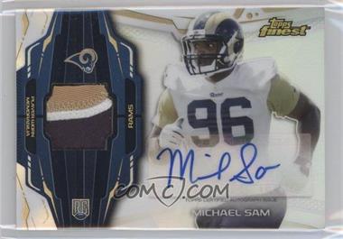 2014 Topps Finest - Rookie Autograph Patch #RAP-MS - Michael Sam