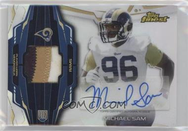 2014 Topps Finest - Rookie Autograph Patch #RAP-MS - Michael Sam