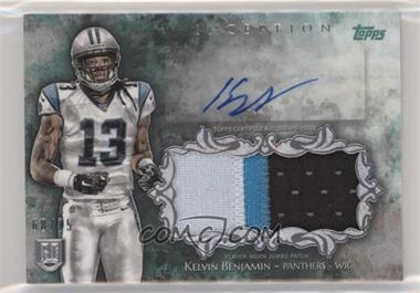 2014 Topps Inception - Autograph Jumbo Patch - Green #IAJP-KB - Kelvin Benjamin /75